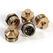5pcs Spray Nozzle, Adjustable Atomizer Nozzle Brass Micro Jet Agricultural Spray Tool for Garden Irrigation System 1/2" Tw
