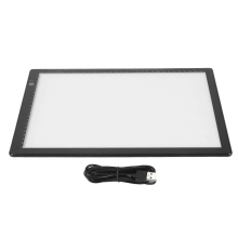 Visualizador de slides A4 ultrafino, alimentado por USB, com luz LED suave, 3 modos de brilho, scanner de negativos de filme e suporte para
