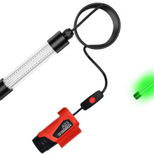 (D) Permanent Plastic Impermeable LED Fish Light for Underwater Use Easy Installation for Fishing and Marinepark Energy Saving Multicolor