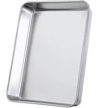 Suporte para assar em aço inoxidável com 4 bandejas para servir.