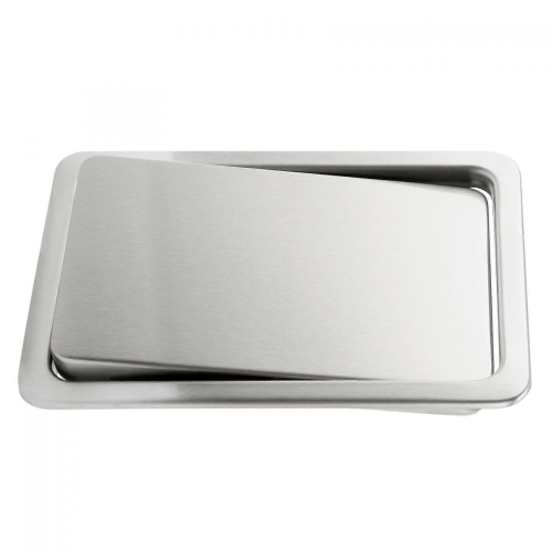 Garbage Flap Trash Bin Cover Flush Built-in for Kitchen Counter Top