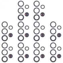 Compatible with (Compatible with Samsung Galaxy S25 Ultra SM-S938B）10set Back Camera Lens 25-26