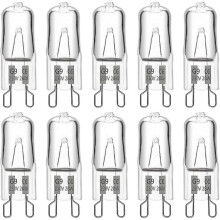 G9 Halogen Bulb 28w 230v, 370lm 2700k Warm White Dimmable, G9 Capsule Bulbs, for Chandeliers, Landscape Lights, Wall Sconces, Cabinet Lighting, Pack O