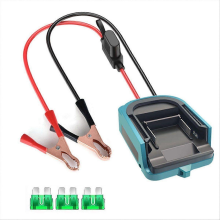 Adaptateur de démarrage pour batterie Li-Ion 18 V compatible avec les câbles de démarrage et les câbles de démarrage automobiles