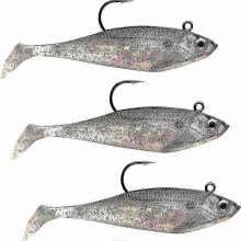 3-Inch Swimming Shad Lures 3-Pack for Fishing
