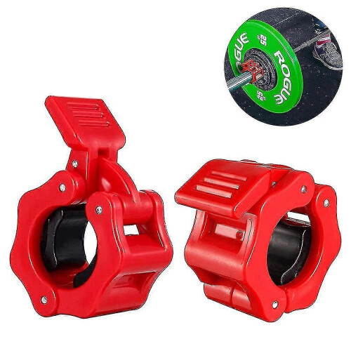 2 Pcs Gym Barbell Clamps Quick Release Barbell Collar Clips 1