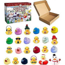 Christmas Advent Calendar - Mini Christmas Rubber Ducks Advent Calendar,Advent Calendar 2023 Kids,For Boys,Girls,Kids,Christmas Party Favor Gifts(24 D