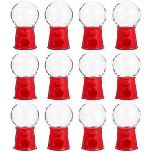 (Rouge) Lot de 12 mini distributeurs de bonbons - Boîte à bonbons créative pour mariage et décoration de gâteaux