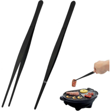 Lot de 2 pinces de cuisine en acier inoxydable, 30 cm de long, pinces de cuisine antirouille pour barbecue et viande, compatibles lave-vaiss