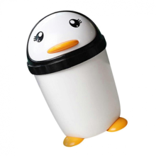 Pinguin-Mülleimer mit Schwingdeckel, niedlicher Abfalleimer für Badezimmer, vielseitiger Organizer, kompatibel mit Schlafzimmer, Büro und Au