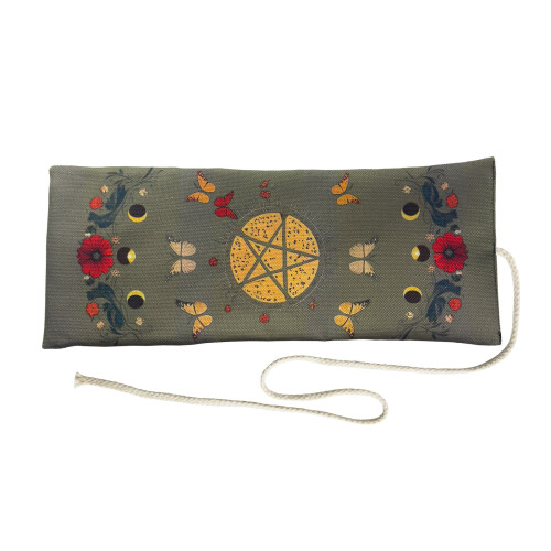 Sturdy Linen Tarot Card Bag Spacious Interior For Multiple Decks