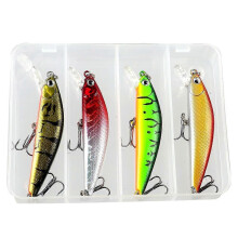 4Pcs Fishing Equipment 8g/6.5g Sinking Minnow Lure Long Casting Durable