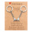 Porte-clés élégants assortis avec carte, cadeaux-Argent 1 1