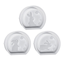 3 Stück flexible Kaninchen-Silikonformen, ideal-dreiteiliges Set
