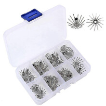 35 Pcs Stainless Steel Multi-size Cuttlefish Squid Jig Fishing Lure Sharp Hooks
