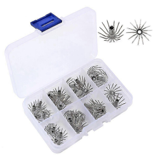 35 Pcs Stainless Steel Multi-size Cuttlefish Squid Jig Fishing Lure Sharp Hooks