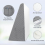 Wedge Pillow for Sleeping Acid Reflux After Surgery Triangle Elevated Pillow for Bedside Dormitory Office Air Layer Memory Foam 3