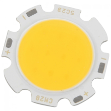 5W Chip-LED-Lampe, rund, COB, superhell, warmweiß, DC 15-17V