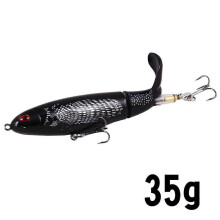 2PC 13g 35g Swivel Lure Propeller Tractor Floating Tail Hard Water Pencil Sub Road Outdoor Fishing Equipment, Common Perch