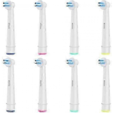 2025 8 Stück Interspace Zahnbürstenköpfe, kompatibel mit elektrischen Zahnbürsten von Braun Oral B zur Reinigung von Zahnzwischenräumen, Brü