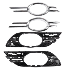 4-teiliges Set Chrom-Grillblenden für Nebelscheinwerfer vorne links und rechts für - 2007 2008 2009 W211 E320 E350 E