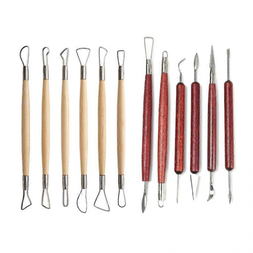 12-teiliges Tonwerkzeug-Set, doppelseitiges Modellierwerkzeug-Set