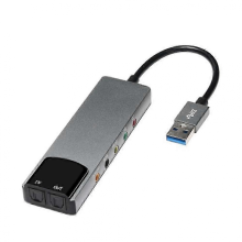 USB-Soundkarte 7.1 5.1-Kanal Externe Audiokarte SPDIF Optisch für PC-Computer