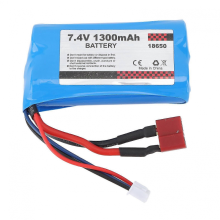 1300mAh Li-ion batterij, 7,4V oplaadbaar, compatibel met SCY 16101/16102/16103 RC auto's