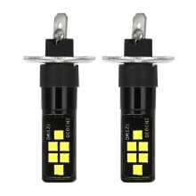 Stück H1 LED-Autolampen 12V-24V 12SMd 3030 Chipsatz, W5W Glühbirne 194 LED-Lampe für Nebelscheinwerfer Weiß