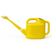 Keplin 8L Plastic Plants Watering Can with Stainless Steel Sprinkler, Yellow