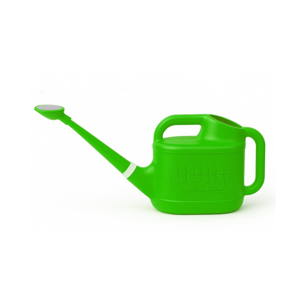 Keplin 8L Plastic Plants Watering Can With Stainless Steel Sprinkler, Green