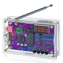 FM-radio bouwpakket: bouw je eigen radio met 87108MHz-ontvanger, 2 vermogensstanden, doe-het-zelf elektronica bouwpakket voor volwassenen, k