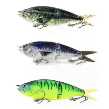 1pcs Two -section Hard Bait 150mm 433g Artificial Realistic Fishing Baits Plastic Simulation Jointed Swimbait with Sharp Hooks