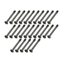 25 stuks 6 -32x30mm verlengde ronde kop montageschroeven voor pc-behuizing, videokaartkoeler, radiator, waterkoelingsventilator, doe-het-zel