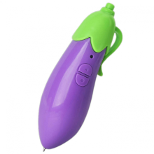 (Aubergine) Wortels Opnamepen Speelgoed 60-seconden Spraakrecorder Leuke Balpen Opnamepen voor Kinderen Leren