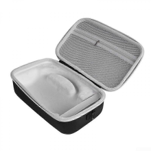 EVA-hoes voor JBL Charge 6 draadloze speaker, grijze opbergtas met dubbele ritssluiting en binnenvak, duurzaam en lichtgewicht.