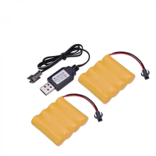 stuks oplaadbare Ni-Cd AA-batterijen 4,8V 700mAh voor RC-auto's, SM-2P-stekker 25-26