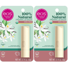 eos Lip Balm Stick- Vanilla Bean, 0.14 oz 2-Pack