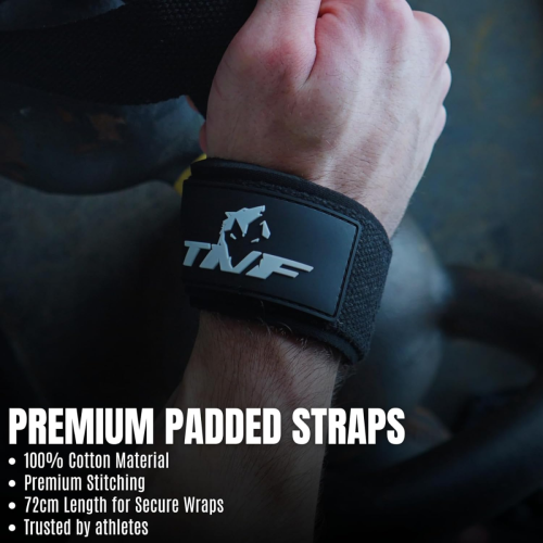 Ekko Weight Lifting Straps for Men - Thick Comfortable Wrist Support with Secure Fit for Strength Training 2