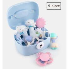 Baby Rattle Baby Toy 6 Months Plus Rattle Toy with Storage Box Newborn Toy Wrist Rattles 14 Pcs