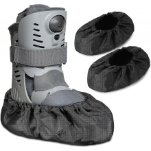 2 Stück Überzüge für Wanderstiefel, Genesungsschuhe, rutschfeste Überzüge für Fußorthesen, wiederverwendbare Stiefelüberzüge, wasserdichte G