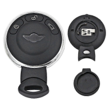 26-27 3-Tasten-Autoschlüsselgehäuse mit Fernbedienung, Punto-Taste, Smart-Fernbedienungsschlüsselgehäuse, kompatibel mit BMW Mini Cooper R56