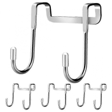 4er-Set Türhaken, Doppel-Duschhandtuchhaken, Organizer-Halterung, Zubehör
