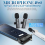 3 in 1 Wireless Lavalier Microphone Compatible with iPhone, iPad, Android, Camera,1 2