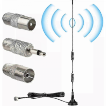 DAB UKW FM-Radioantenne – 7 dBi Magnetfuß mit 3 m Kabel, kompatibel mit Digitalradio-Signalverstärkung