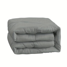 (Grey, 229cm*229cm) Lightweight All-Season Diamond Grid Duvet - 4.5 TOG Bed Quilt with Soft -Filled Comforter