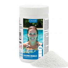 1kg Chlorine Granules for Pools & Hot Tubs Spas Rapid Disinfecting and Cleaning