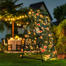 A Frame Metal Garden Trellis for Climbing Plants