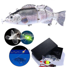 Electric Bait Swimming Robotic Segment Fishing Lure USB Charging Swim Bait