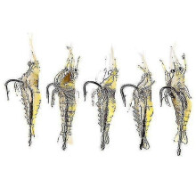Fishing Toys 20pcs Shrimp Fishing Lure Soft Prawn Shrimp Fishing Lure with Hook